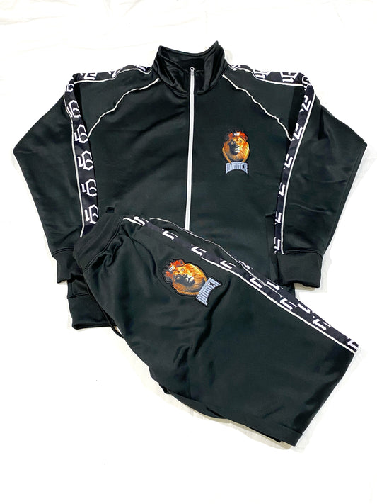 Black CW Lion Tracksuit