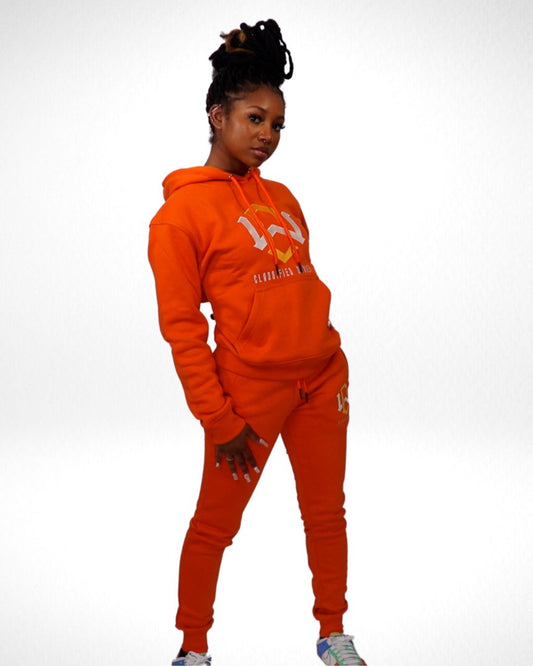 Women’s Orange Sweatsuit