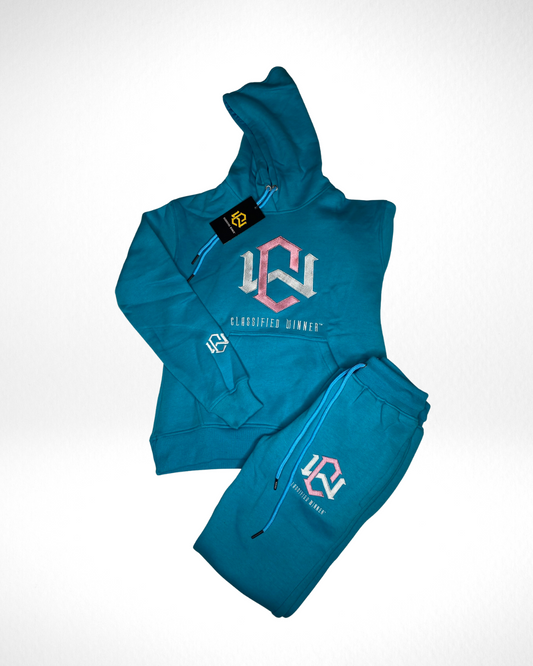 Women’s Teal Blue Sweatsuit