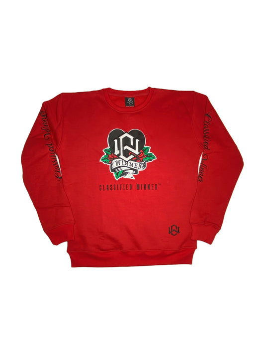 Men's Red Heart Sweater