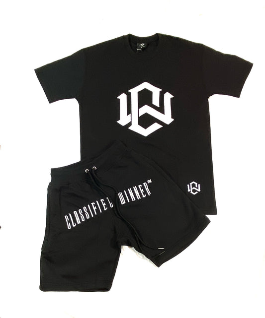 Classified Winner Black & White Men’s Short Set